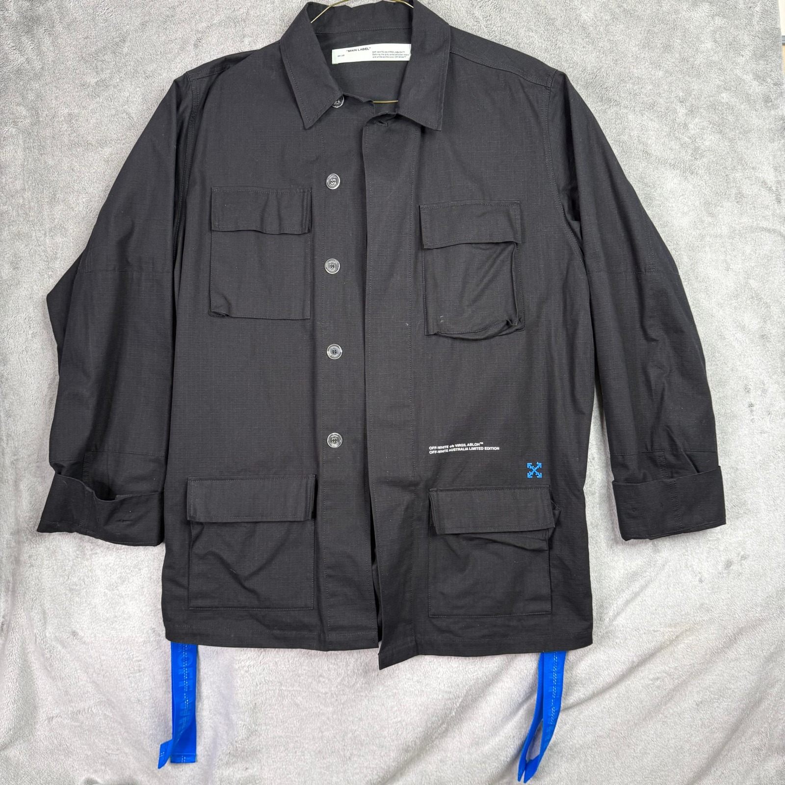 Off-White C/O Virgil Abloh Australia Limited Edition Black Utility Jacket